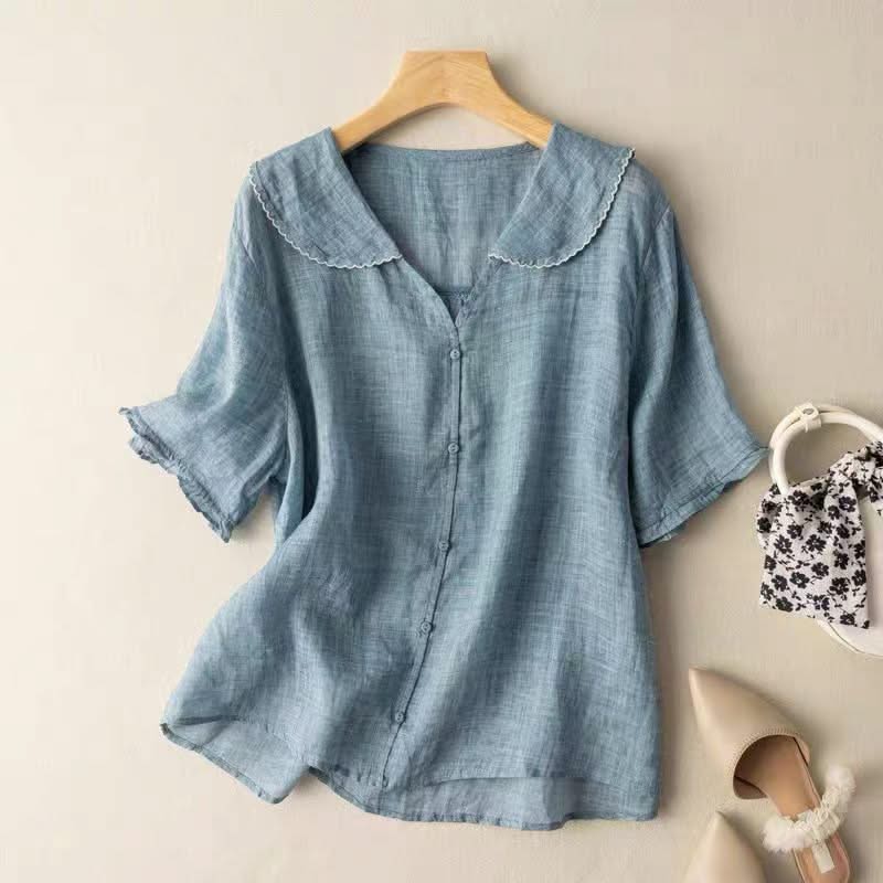 ADÈLE LINEN BLOUSE - Image 3