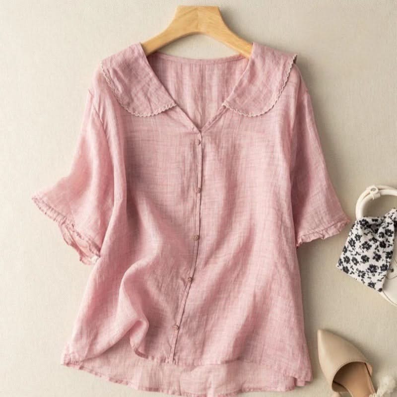 ADÈLE LINEN BLOUSE - Image 4