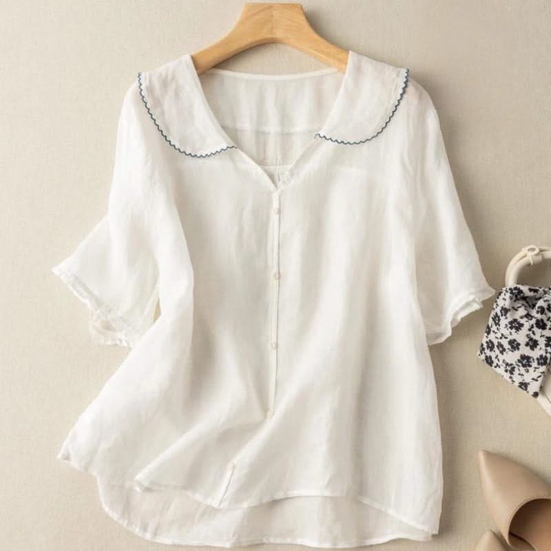 ADÈLE LINEN BLOUSE - Image 5