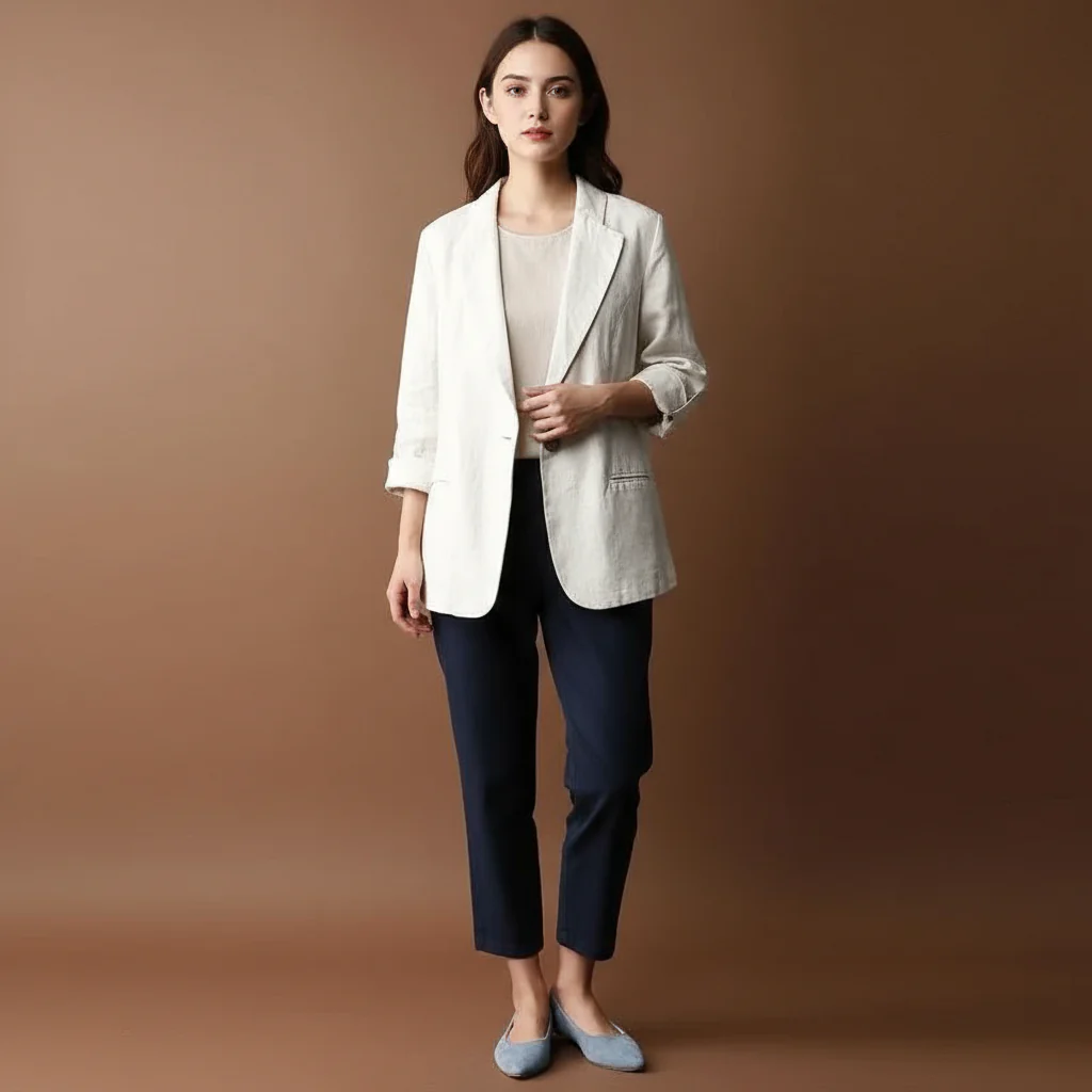 ALENA LINEN BLAZER - Image 3
