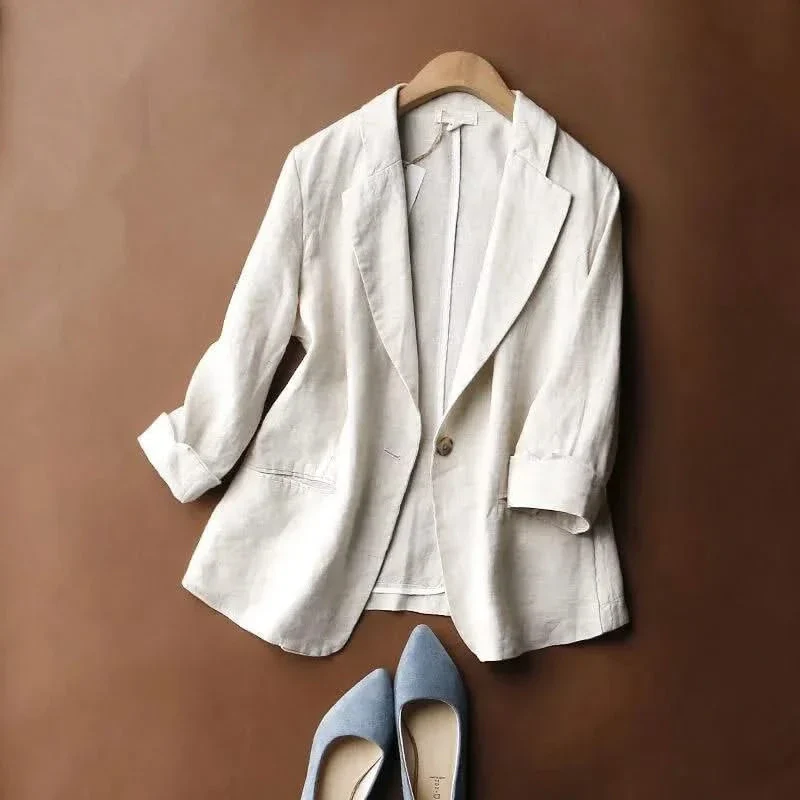 ALENA LINEN BLAZER - Image 4