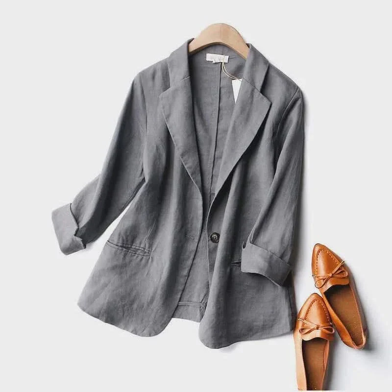 ALENA LINEN BLAZER - Image 8