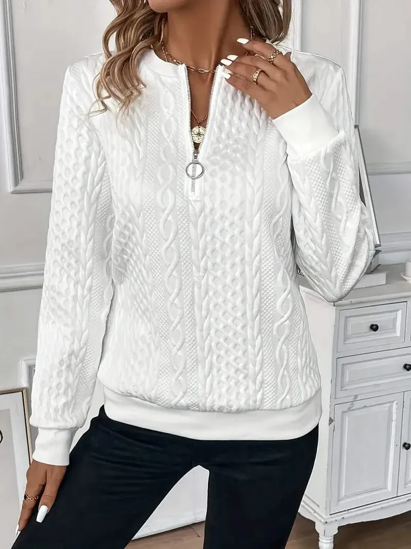 AMY | SWEATER WITH ZIPPER - Image 5