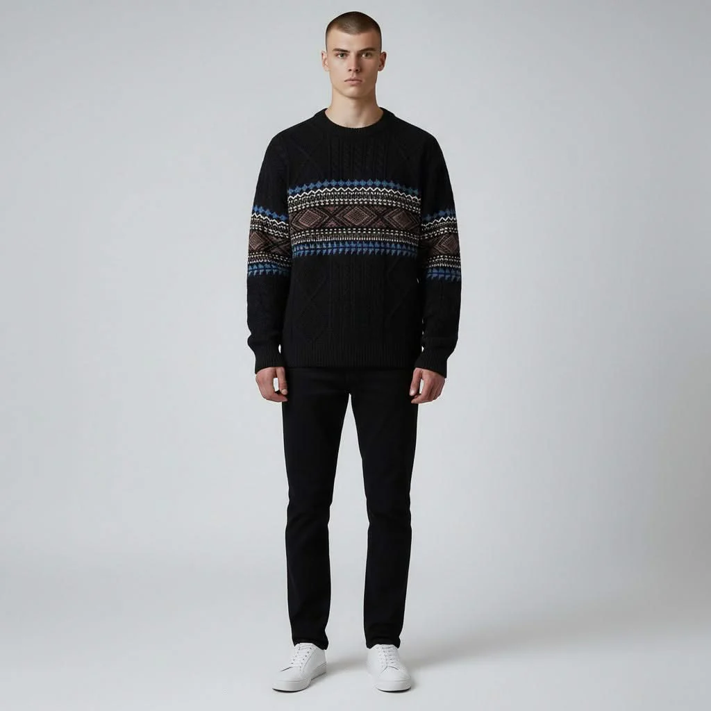 ARVID NORDIC KNIT SWEATER - Image 5