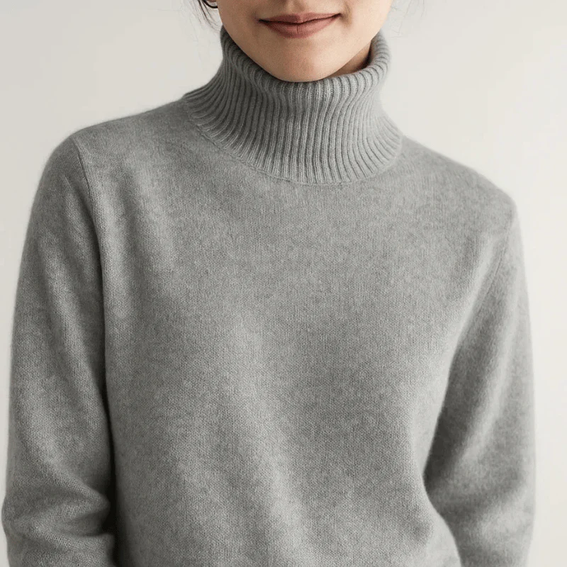 AURORA CASHMERE TURTLENECK SWEATER - Image 3