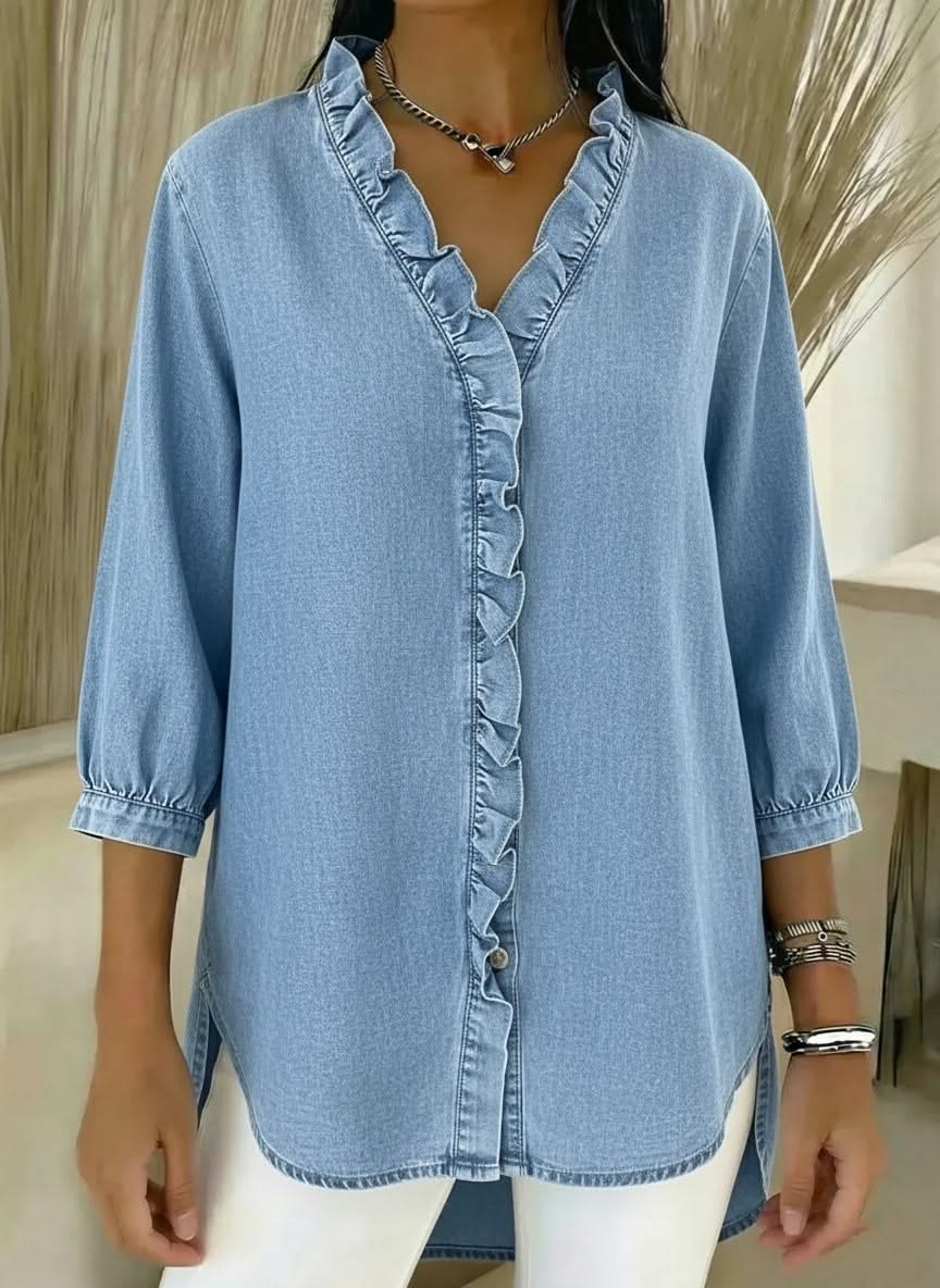 CELESTE RUFFLE TOP - Image 2