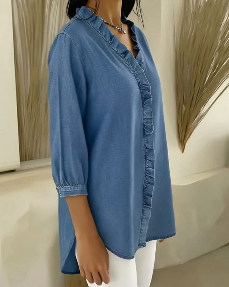 CELESTE RUFFLE TOP - Image 8