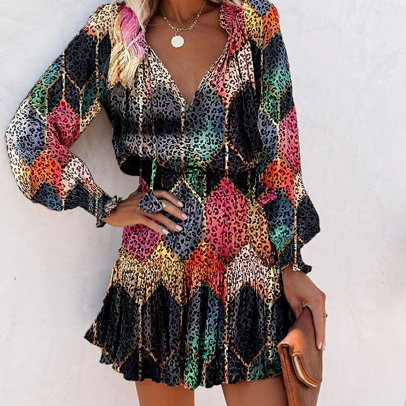 ELARA RUFFLE SLEEVE DRESS - Image 2