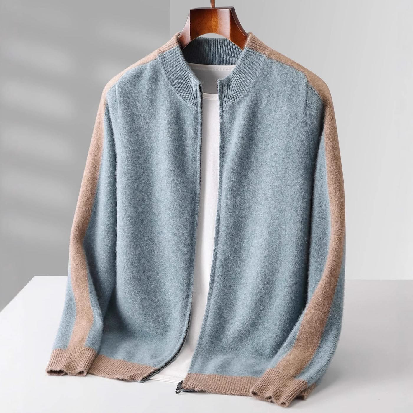 FERRARA CASHMERE ZIP-THROUGH JACKET - Image 9