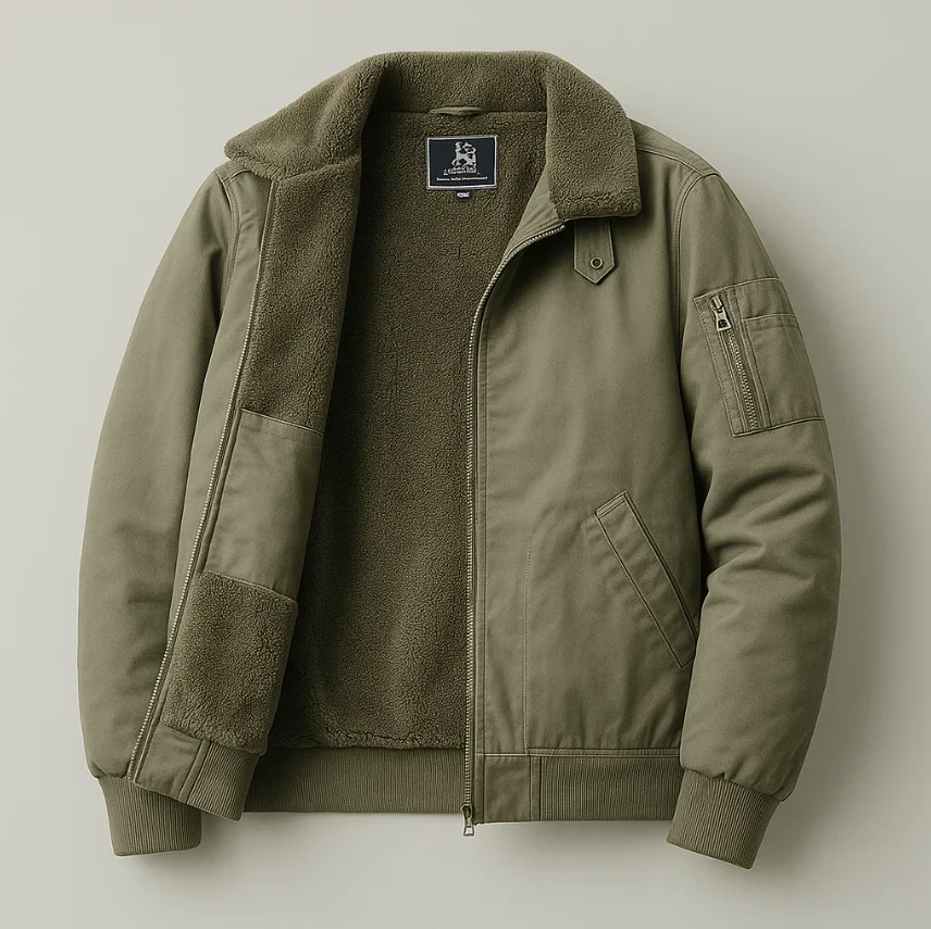GRAHAM FLEECE BOMBER JACKET - Image 10