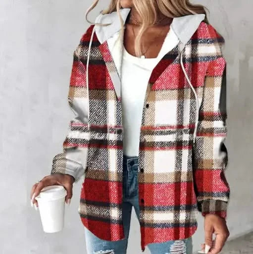 HIGHLAND PLAID HOODED COAT - Image 7