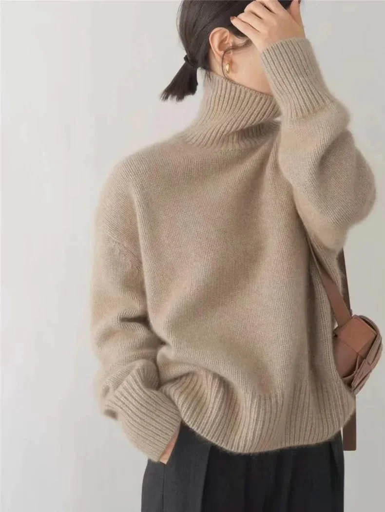 ISABELLA CASHMERE HIGH-NECK SWEATER - Image 4