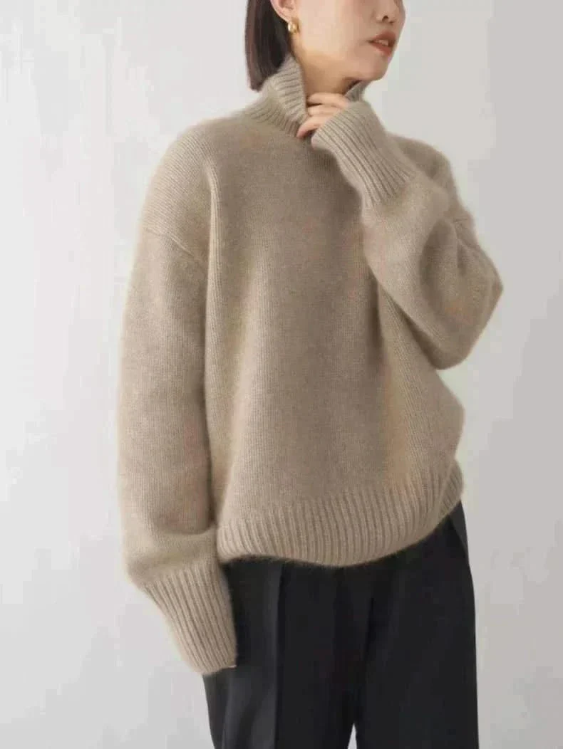 ISABELLA CASHMERE HIGH-NECK SWEATER - Image 6