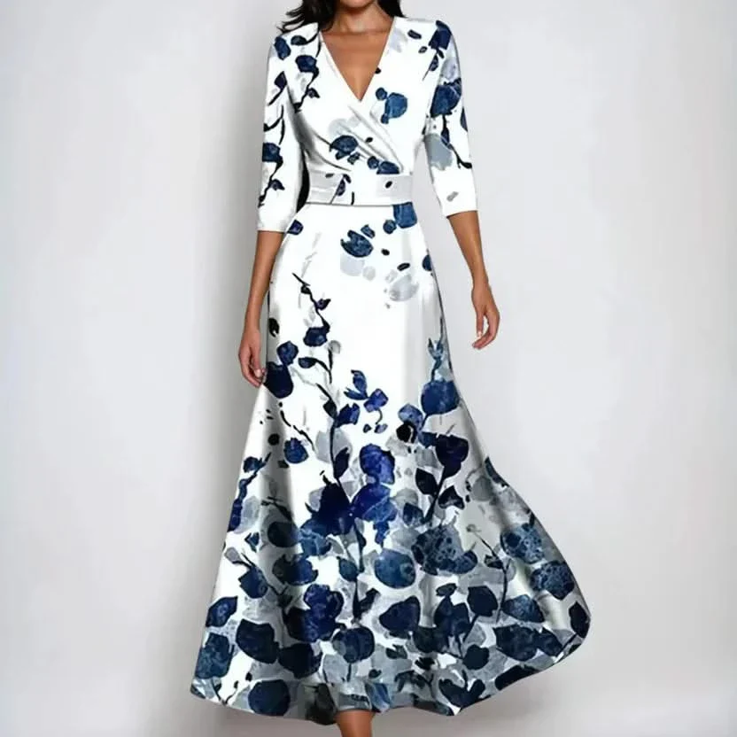 LILA FLORAL WRAP DRESS - Image 2