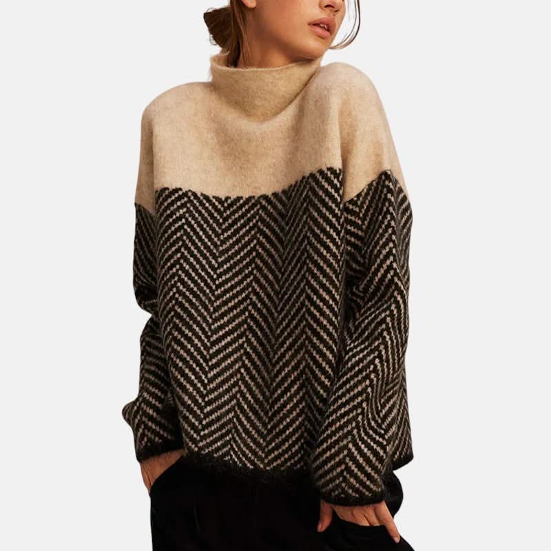 LILA HERRINGBONE KNIT SWEATER - Image 4