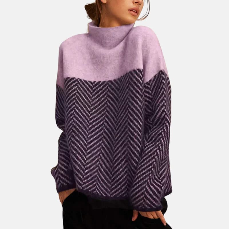 LILA HERRINGBONE KNIT SWEATER - Image 5