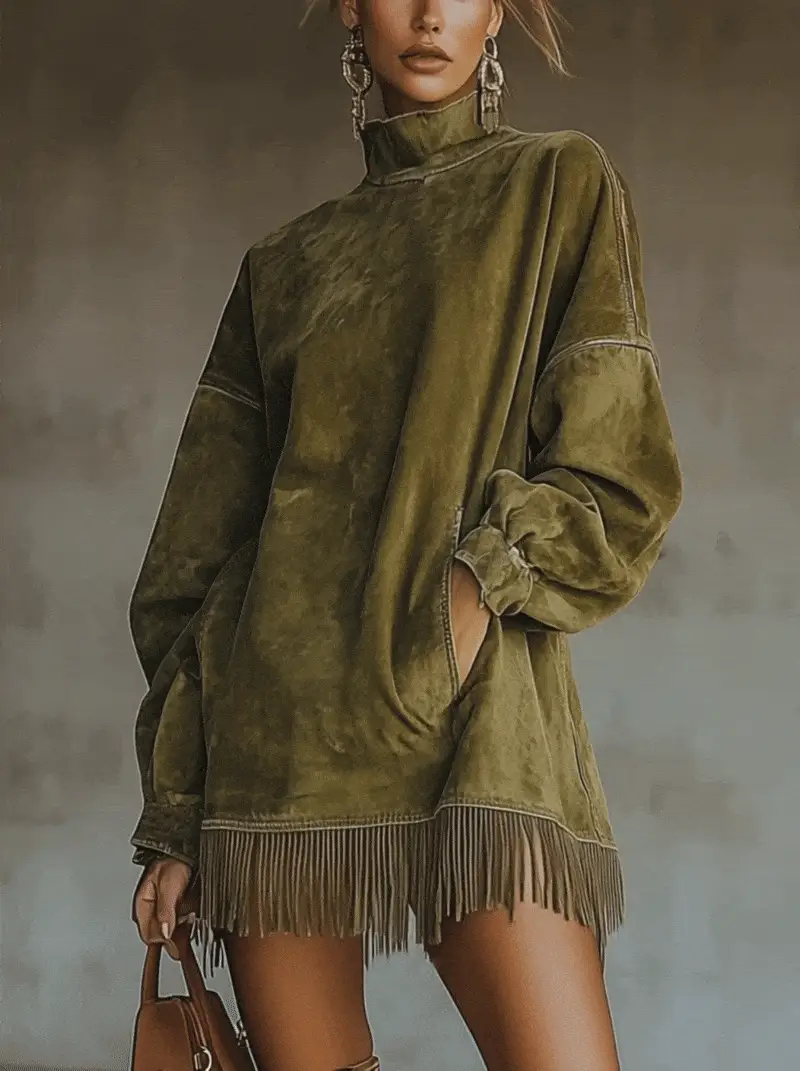 LUCIA TURTLENECK DRESS - Image 4