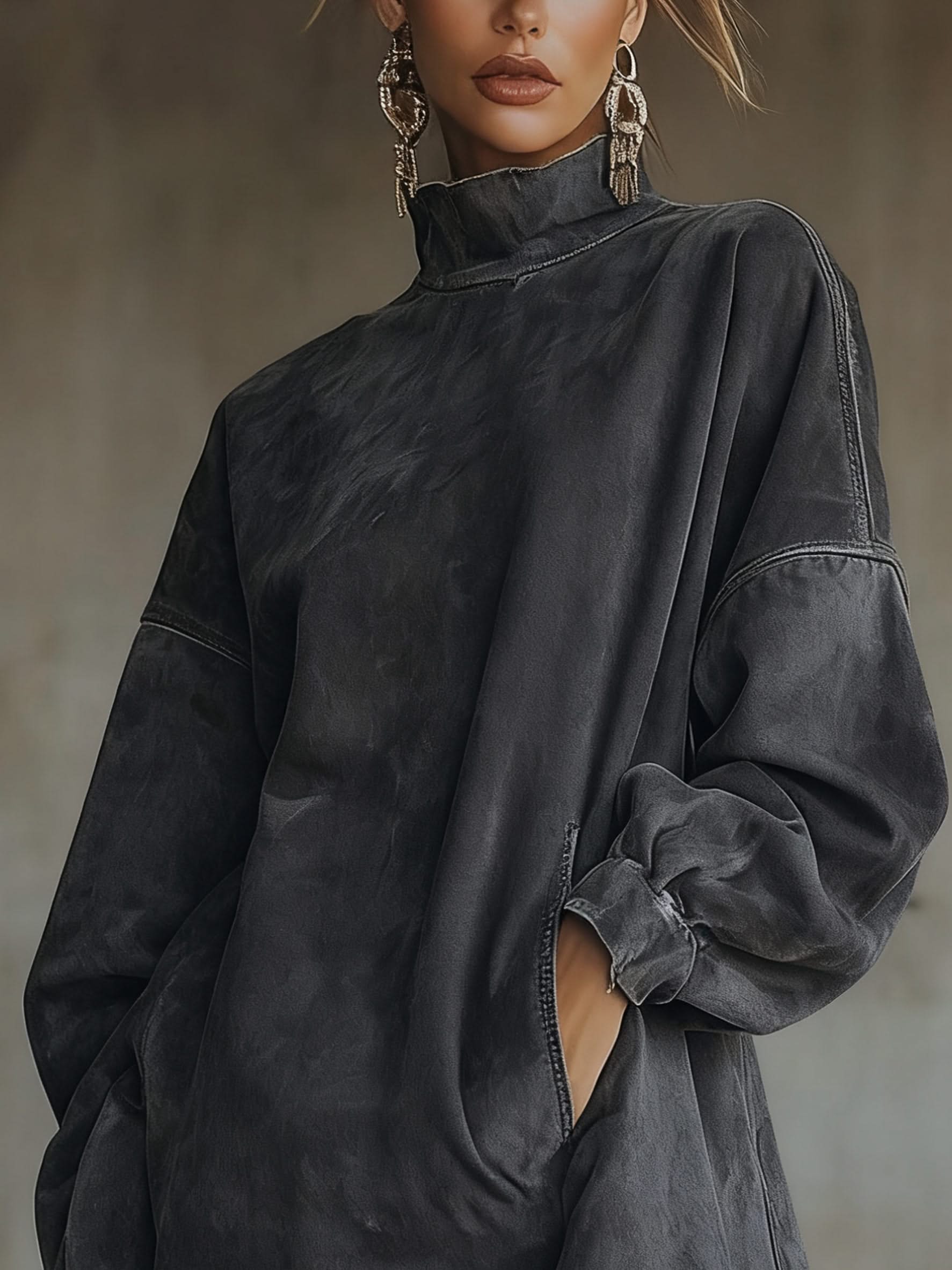LUCIA TURTLENECK DRESS - Image 9