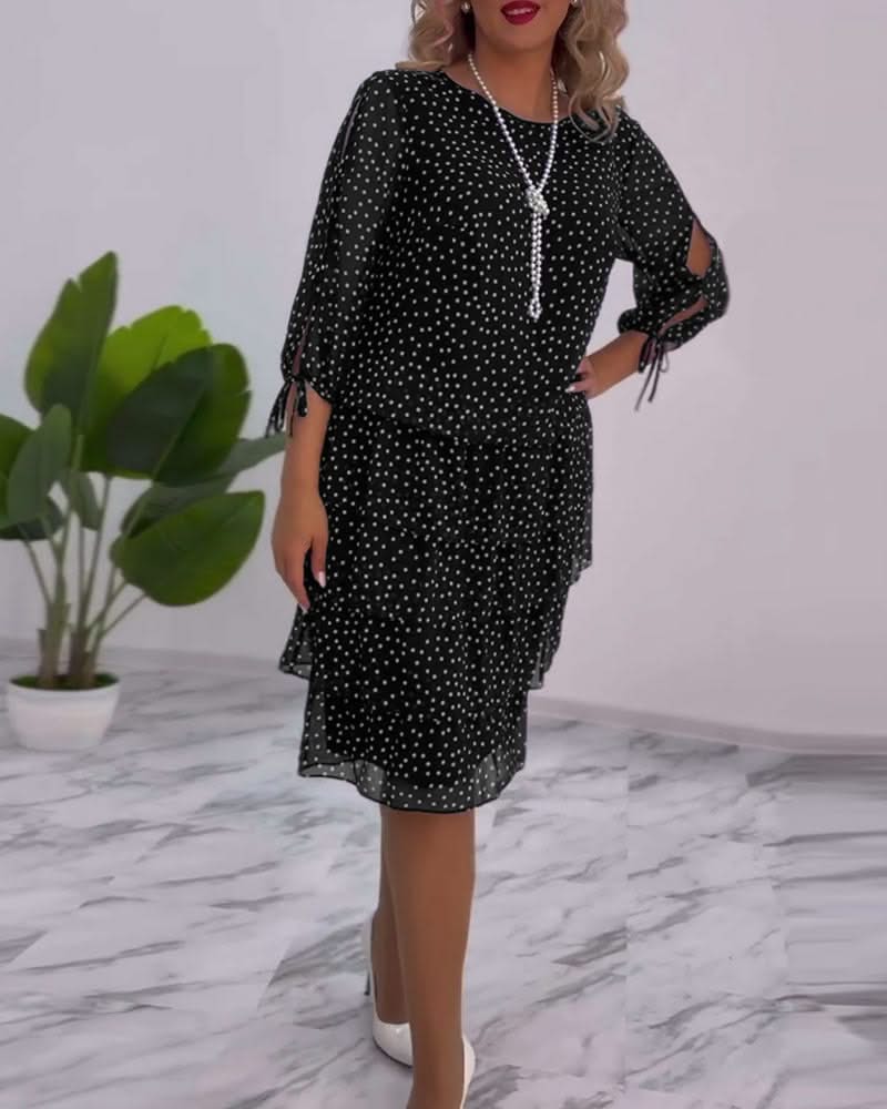 LUNESSA POLKA TIERED DRESS - Image 11