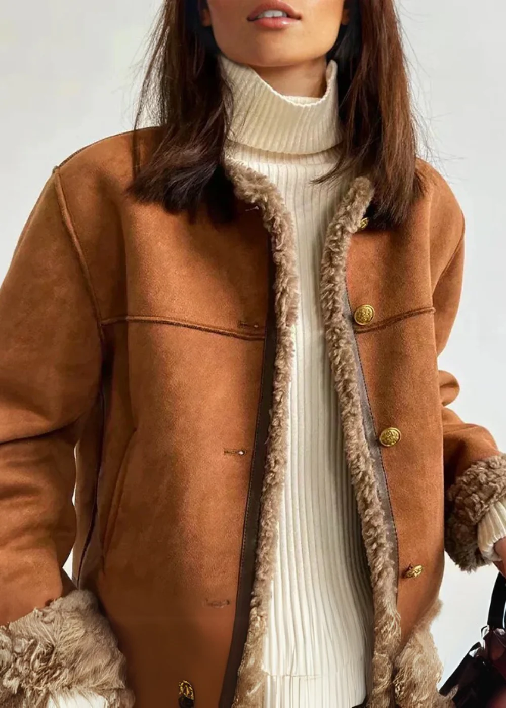 RUBY COSY SHEARLING-LINED JACKET - Image 4
