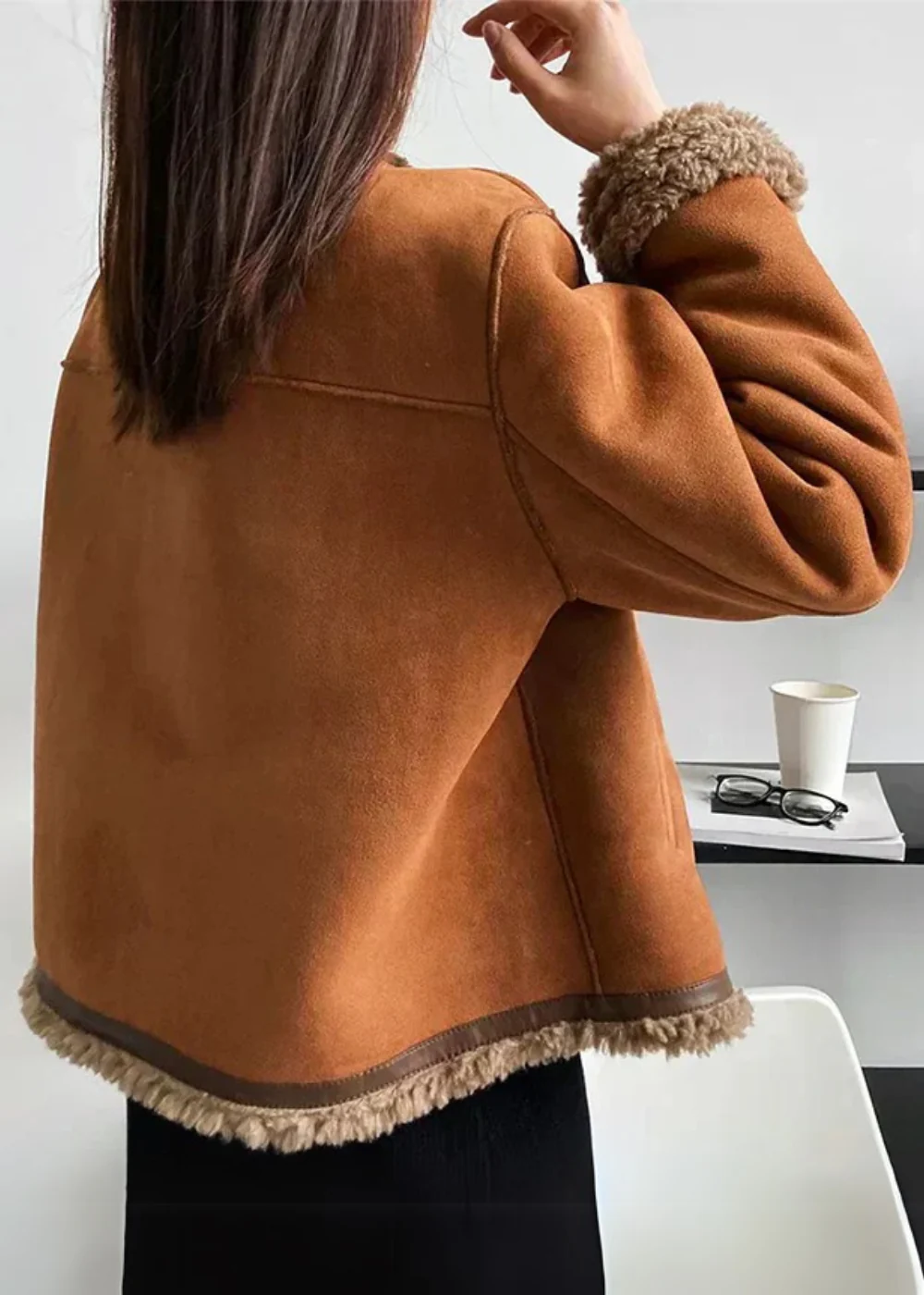 RUBY COSY SHEARLING-LINED JACKET - Image 6