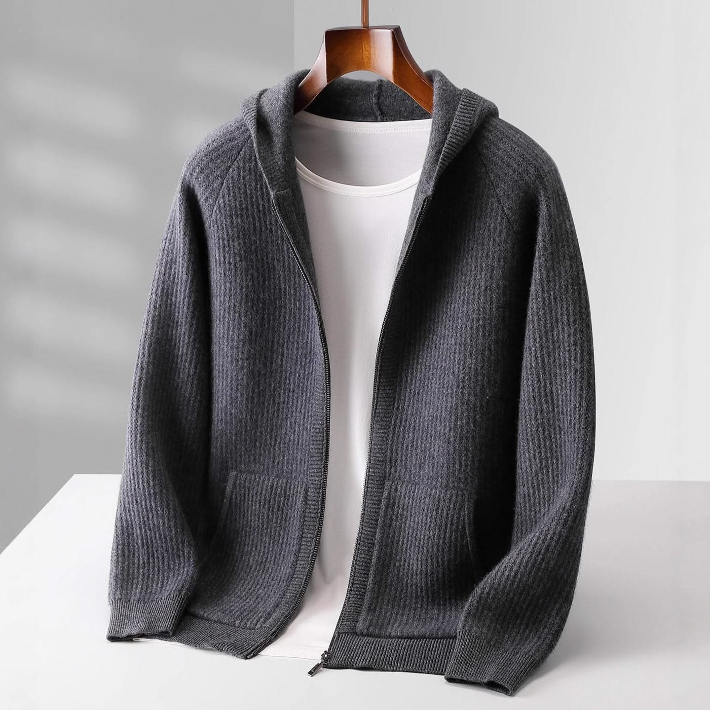 SORRENTO CASHMERE ZIP HOODIE - Image 7