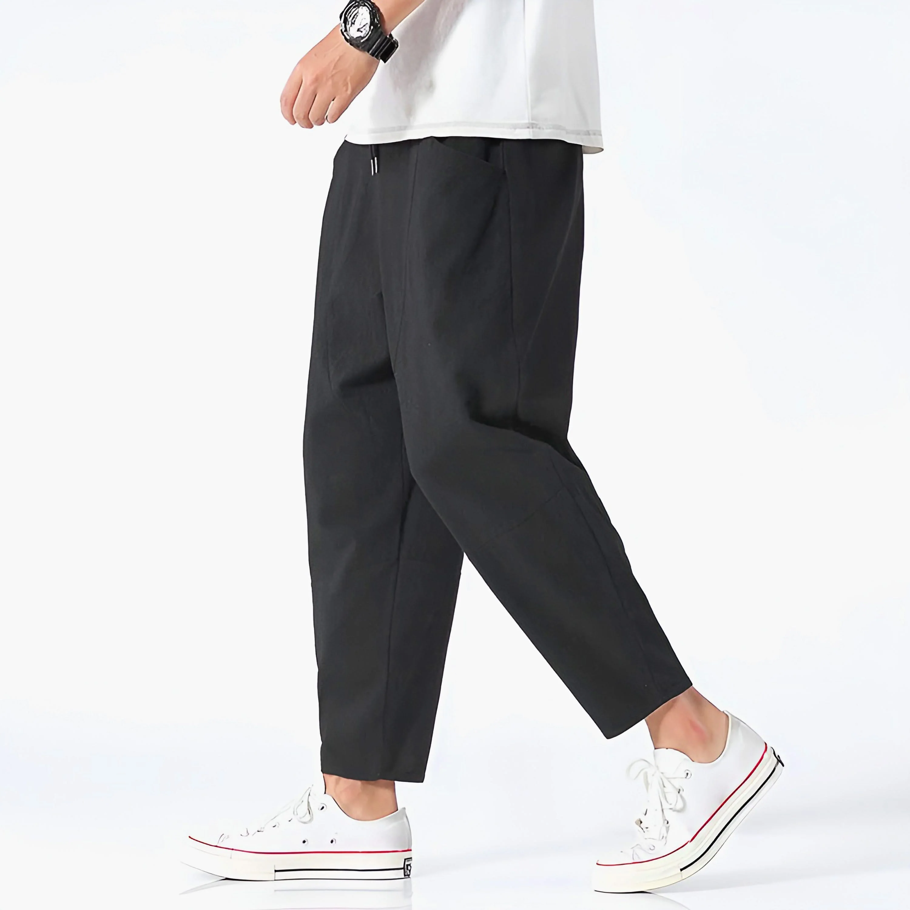URBAN CROPPED COTTON PANTS - Image 12