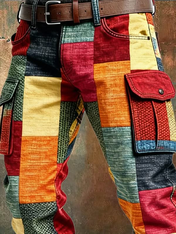 VARRON PATCHWORK UTILITY PANT - Image 3