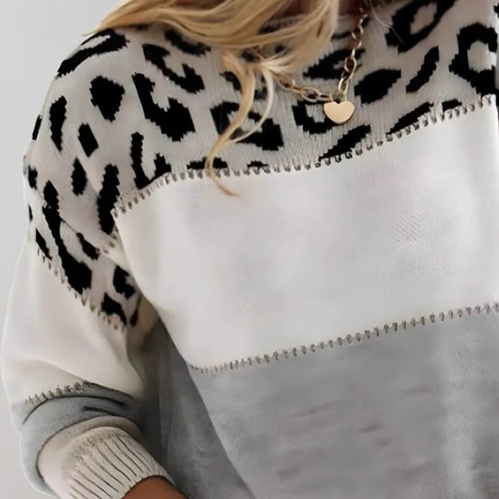 VELORA LEOPARD LUXE SWEATER - Image 3