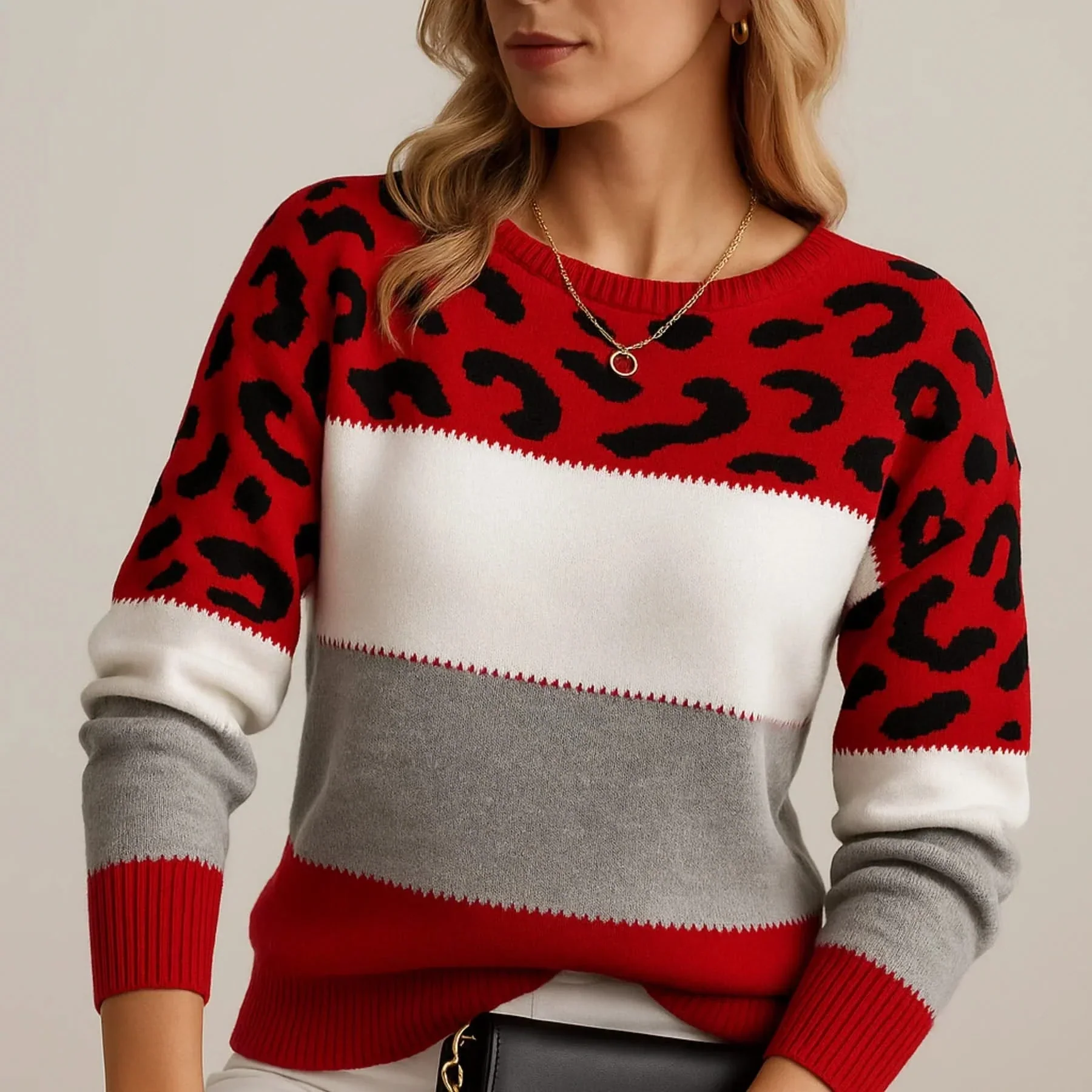 VELORA LEOPARD LUXE SWEATER - Image 8