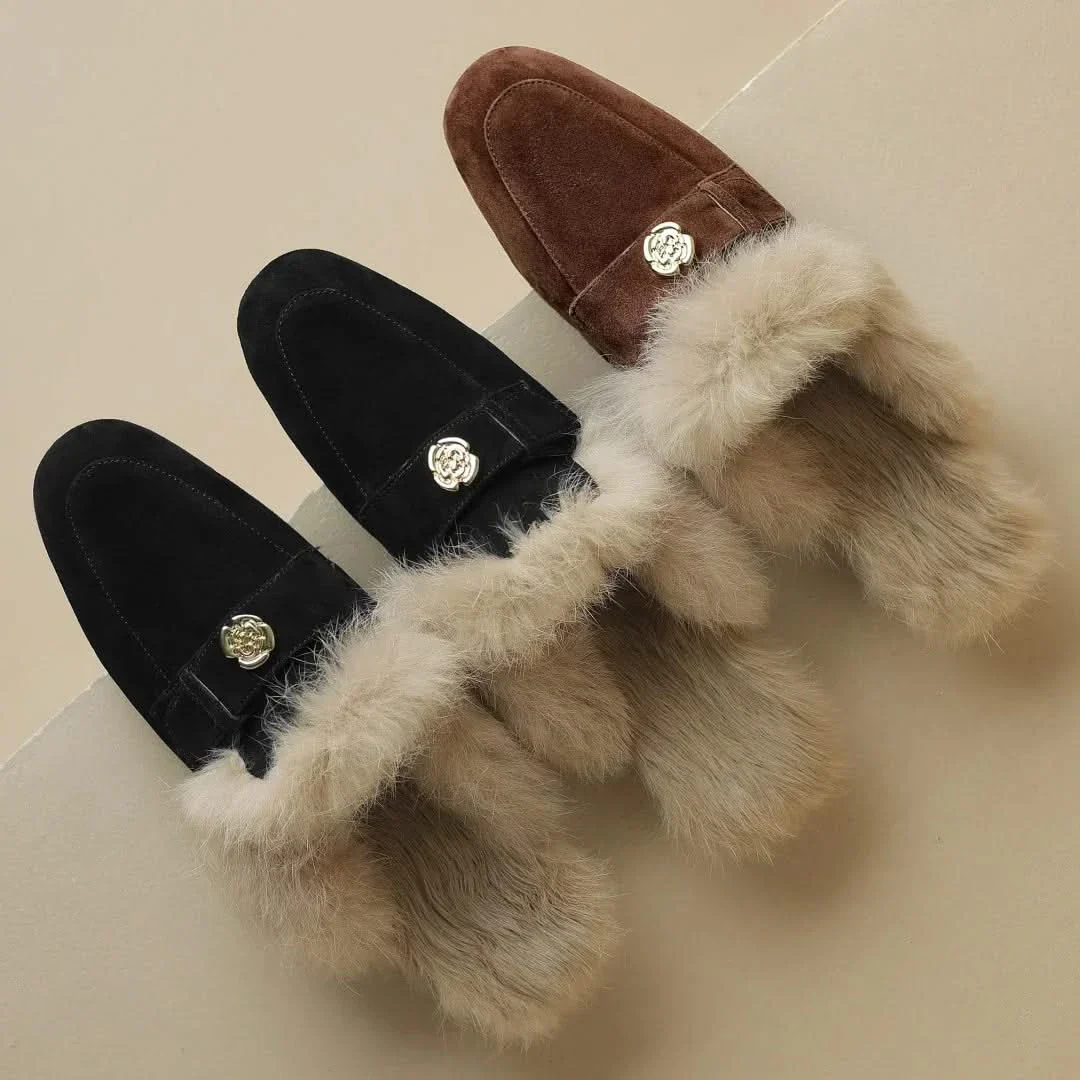 VELOURA SUEDE SHEARLING MULES - Image 7