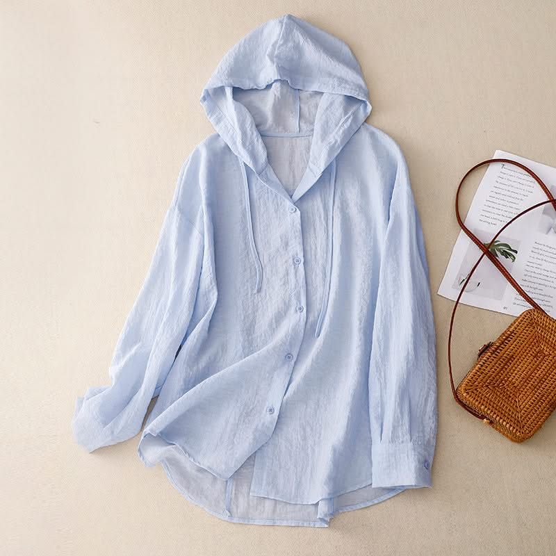 VICTORIA LINEN HOODIE - Image 6