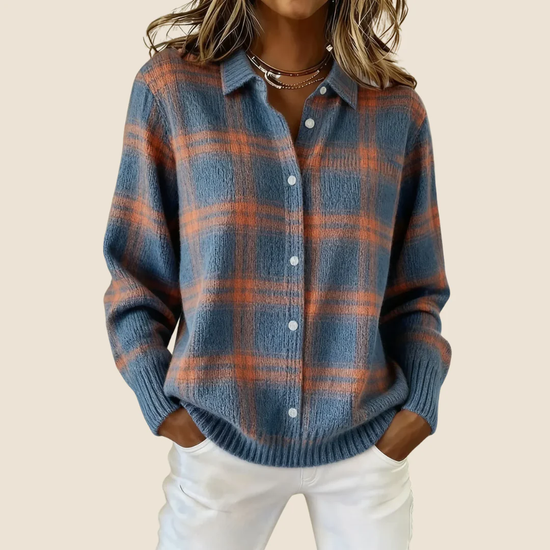 VIVIENNE RETRO CHECK SWEATER - Image 3