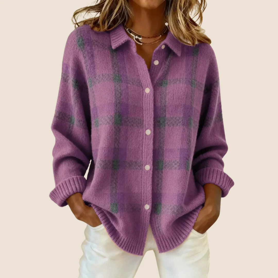 VIVIENNE RETRO CHECK SWEATER - Image 6