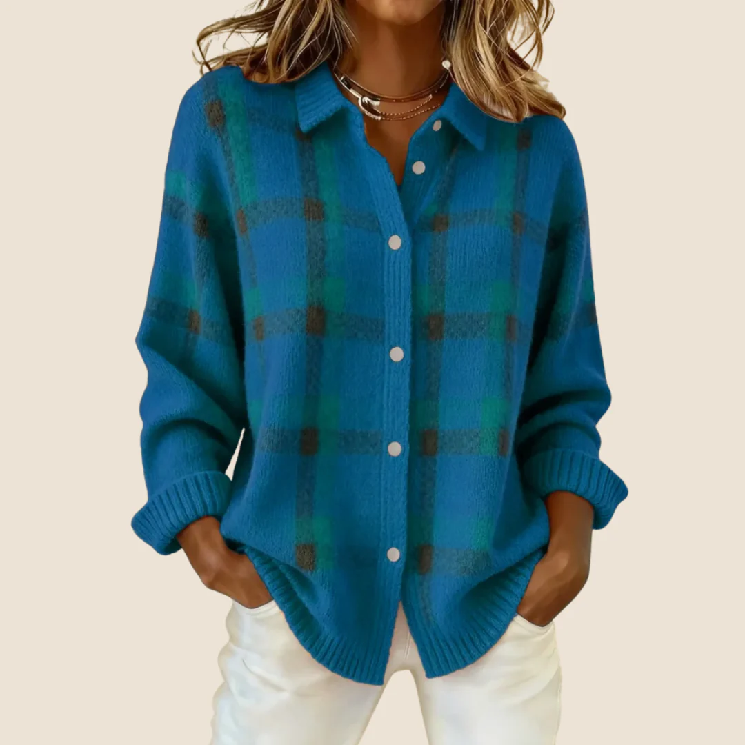 VIVIENNE RETRO CHECK SWEATER - Image 8