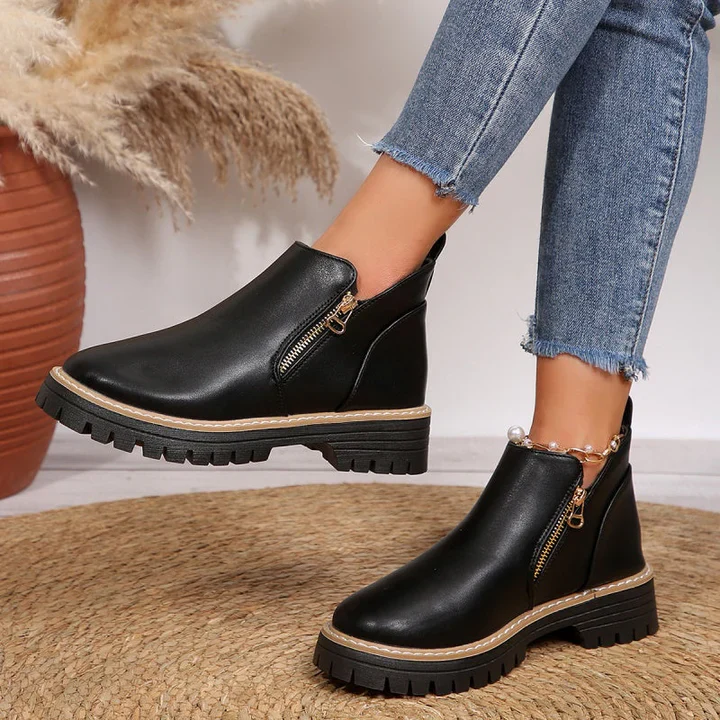 ZERINA COMFORT LEATHER BOOTS - Image 4